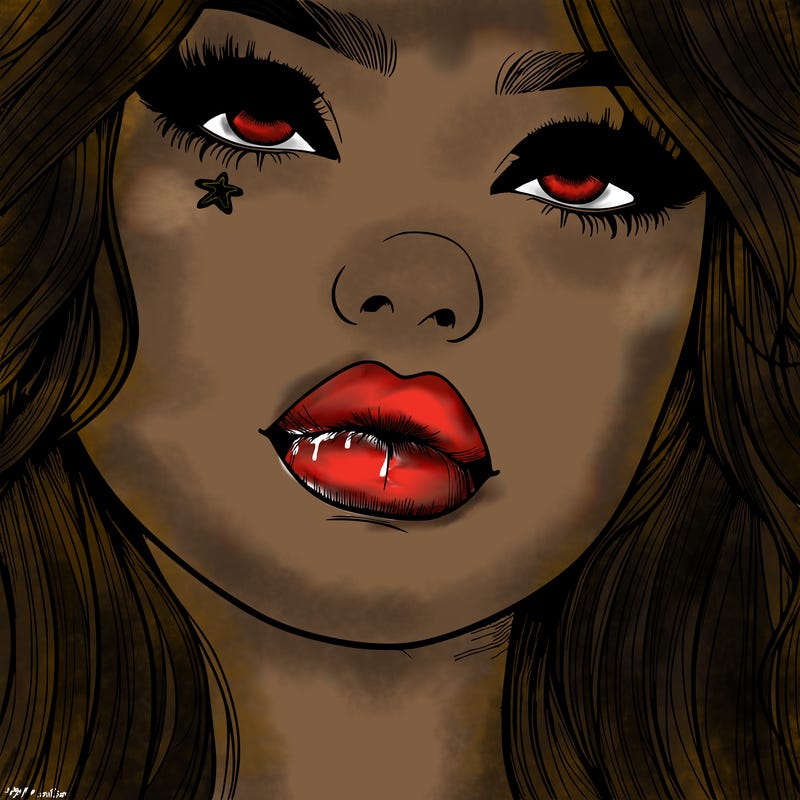 really realistic girl with lips