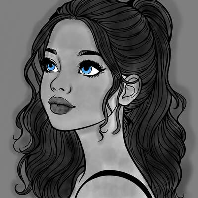 beautiful realistic girl