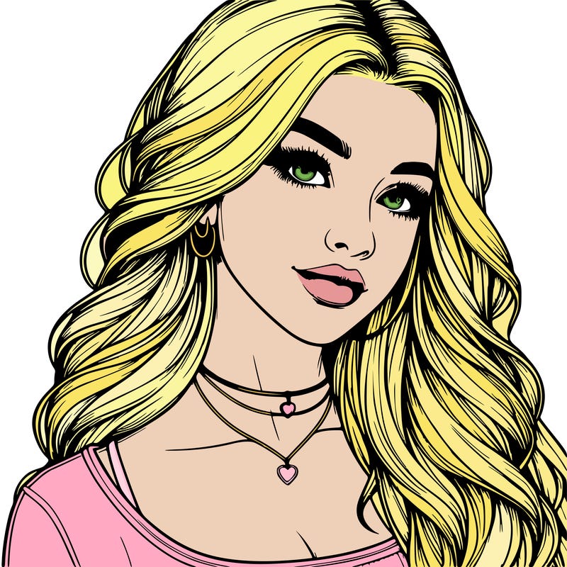 detailed realistic girl