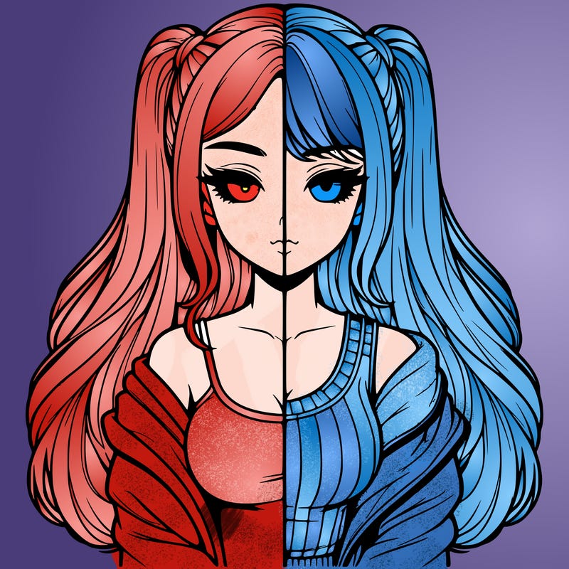 realistic girl split