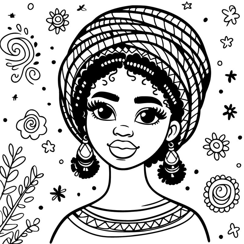 beautiful black woman