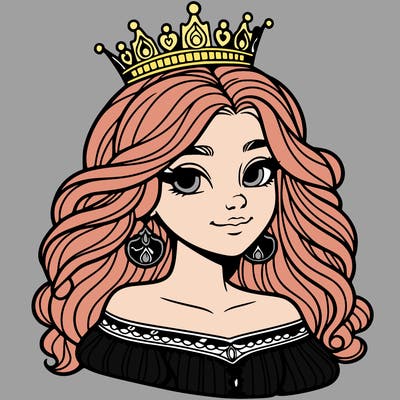 a beautiful young queen