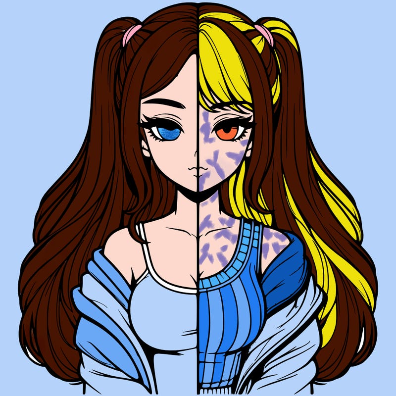 realistic girl split