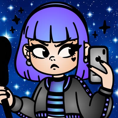 baddie girl taking a mirror selfie