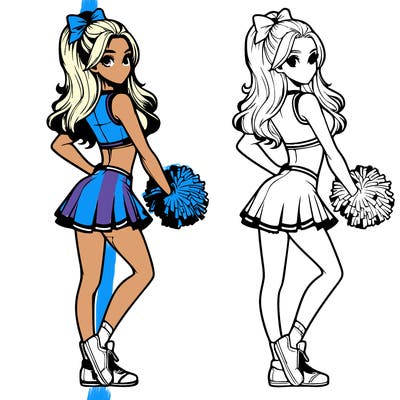 realistic cheerleader