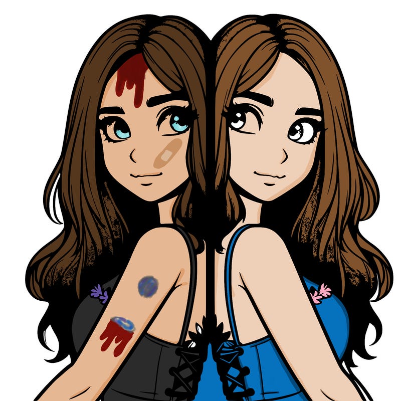 a realistic girl split