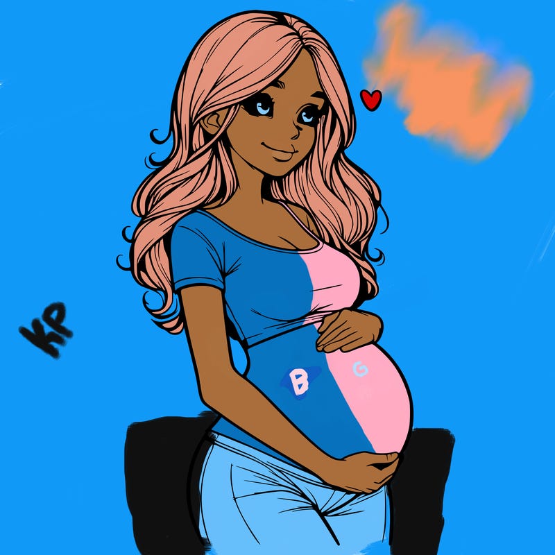 realistic pregnant girl