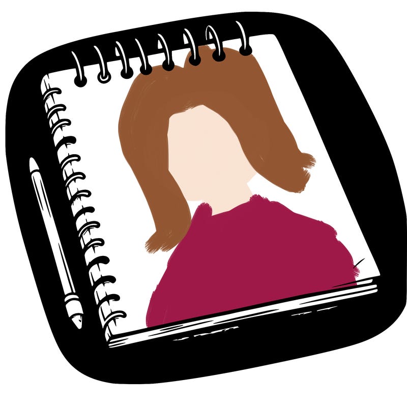 a blank sketch pad