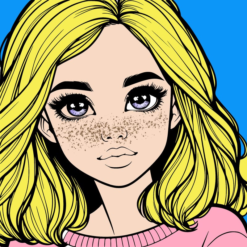 realistic girl whith cute eyes