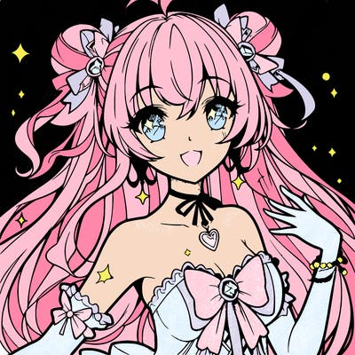 gorgeous anime magical girl