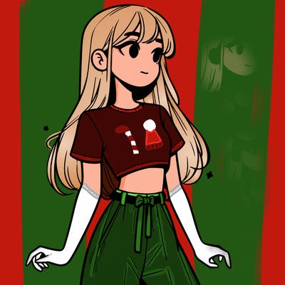 girl in a cute crop top