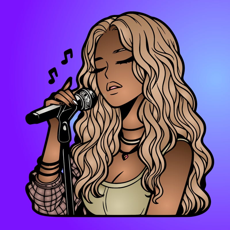 realistic female singer