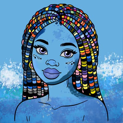 african woman with fulani braids