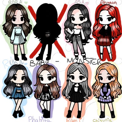 group of 6 girls