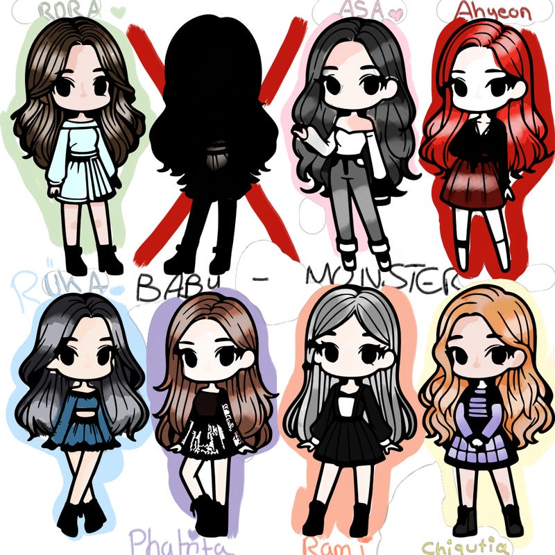 group of 6 girls