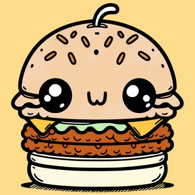 burger cute