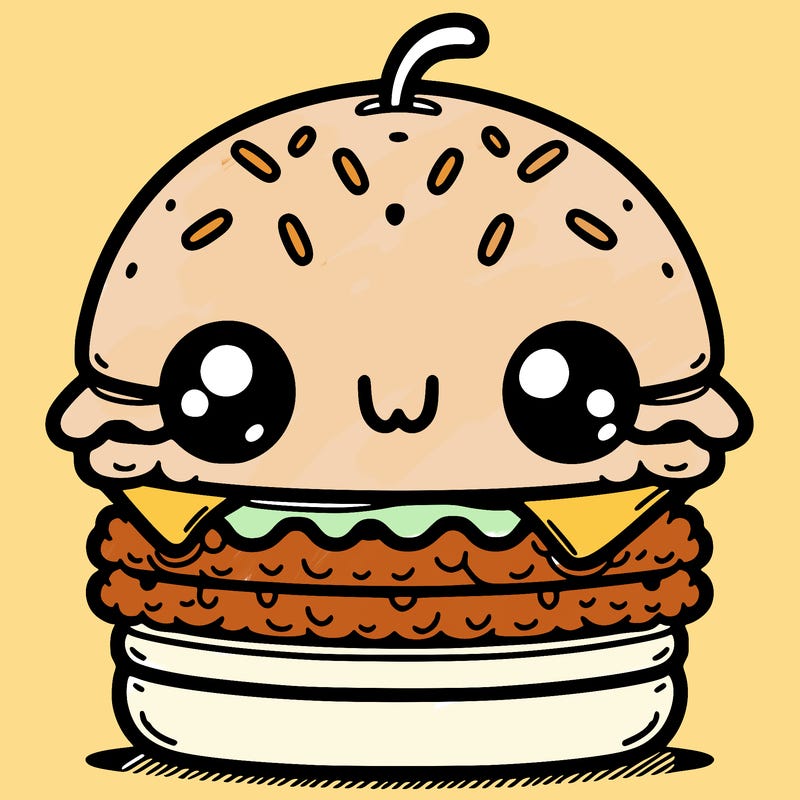 burger cute