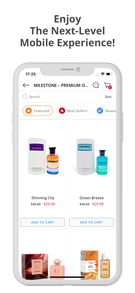 Fragaby Perfumes - Fragaby Perfumes mobile app interface displaying a curated collection of luxury Arabic fragrances and bestsellers.