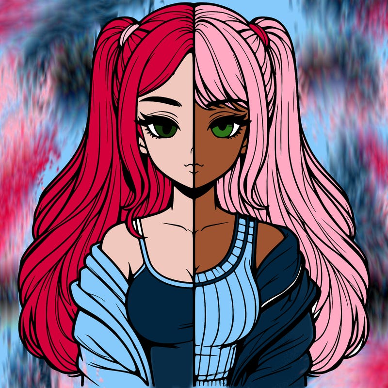 realistic girl split