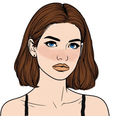 realistic portrait of woman