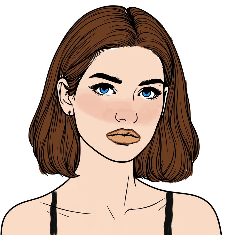 realistic portrait of woman