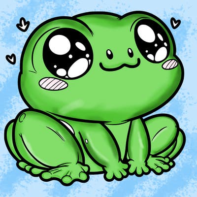 cute frog person realistic