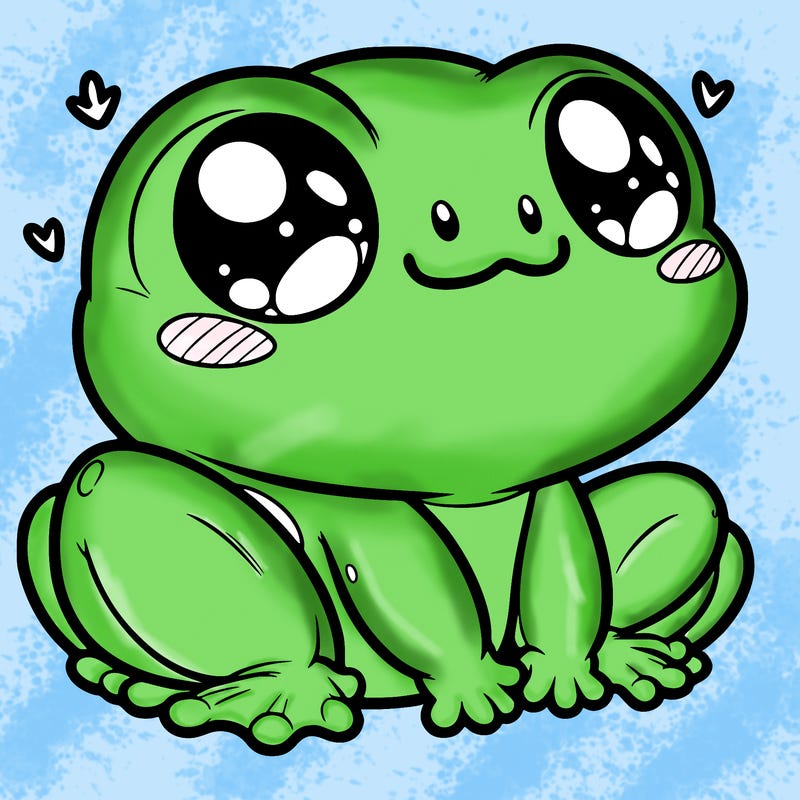 cute frog person realistic