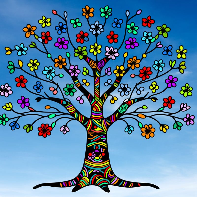 tree of life out of cherry blossom tree