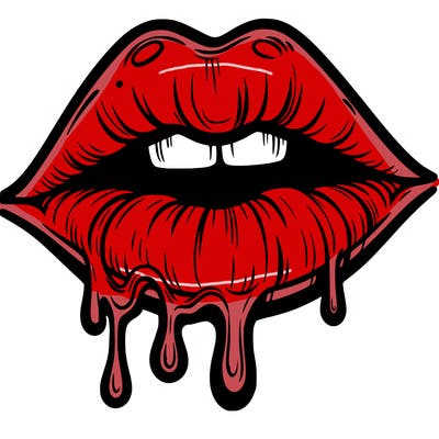 lips that look realistic and drip