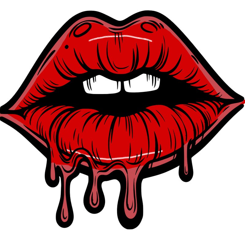 lips that look realistic and drip