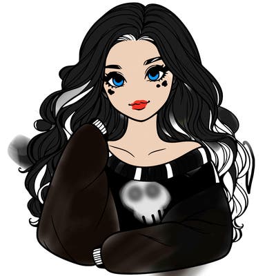 a beautiful girl in a big sweatshirt