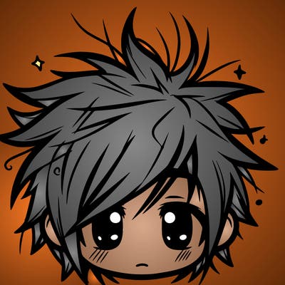 messy hair sharp eyes