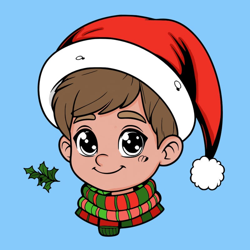 realistic christmas boy