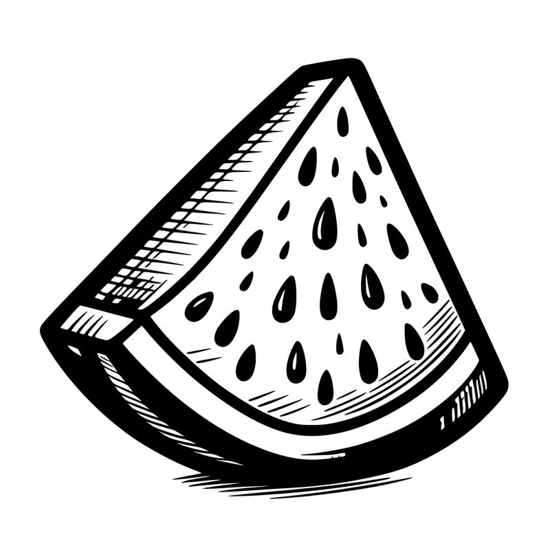 a wedge of watermelon