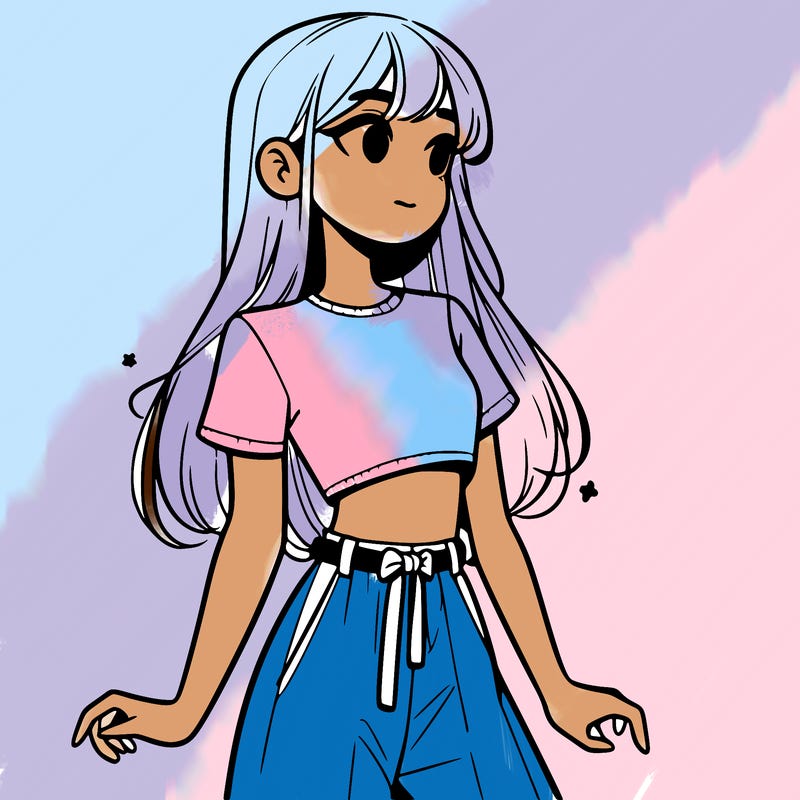 girl in a cute crop top