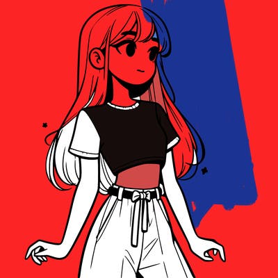 girl in a cute crop top