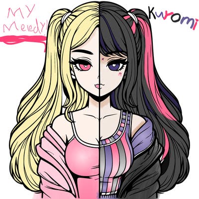 realistic girl split