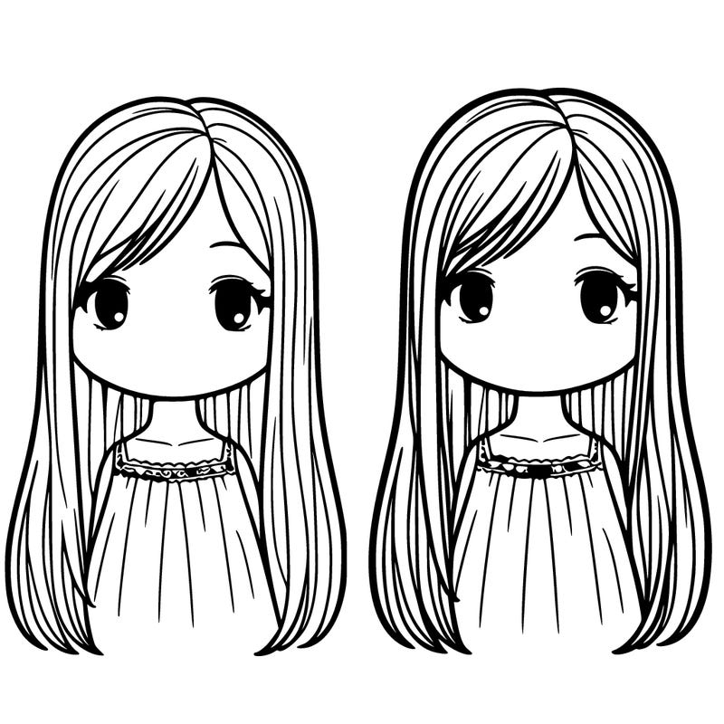 girl with straight hair