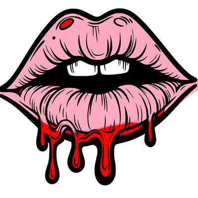 lips that look realistic and drip