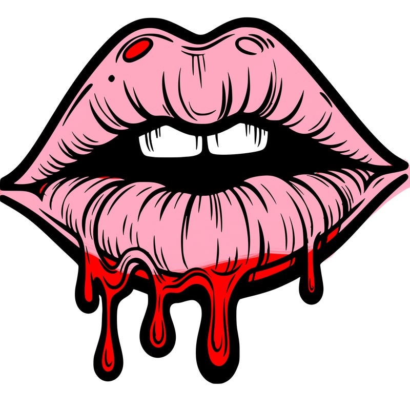 lips that look realistic and drip