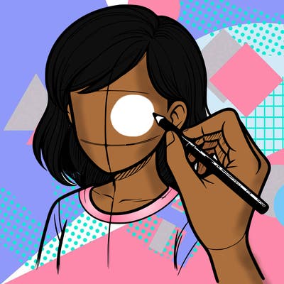 drawing a realistic person