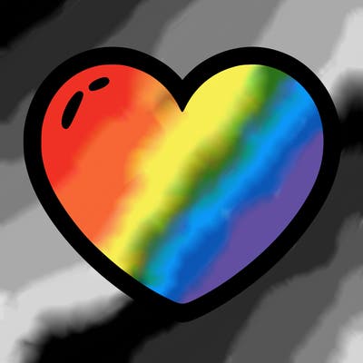 a blank heart