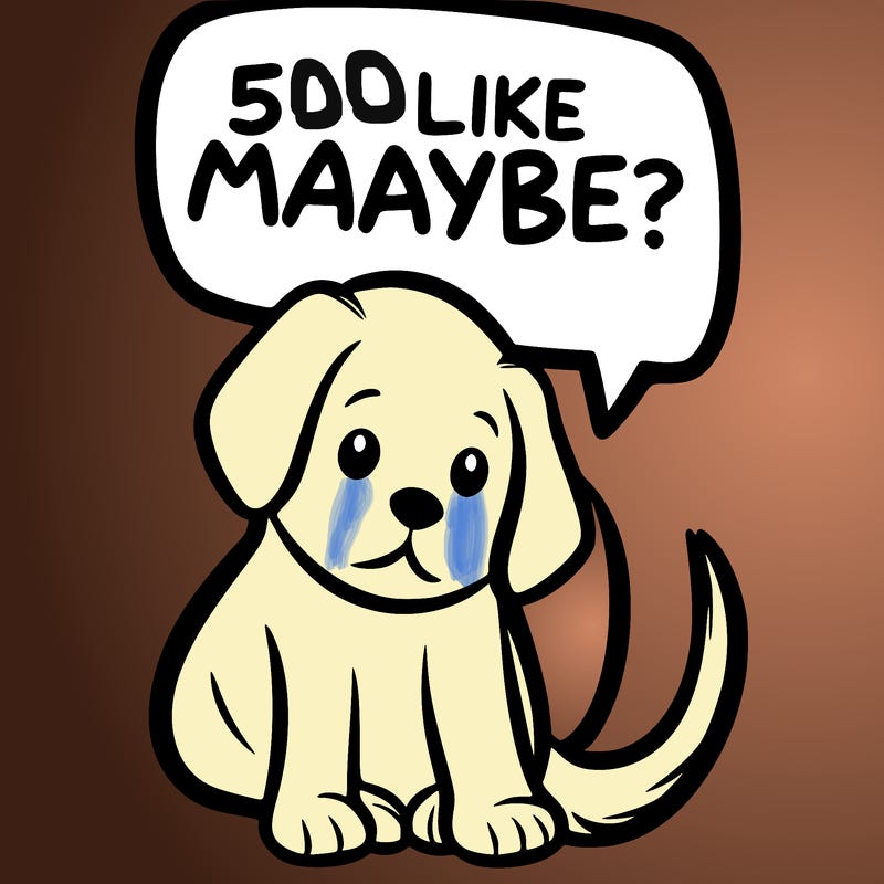 a puppy that says 5 like maybe