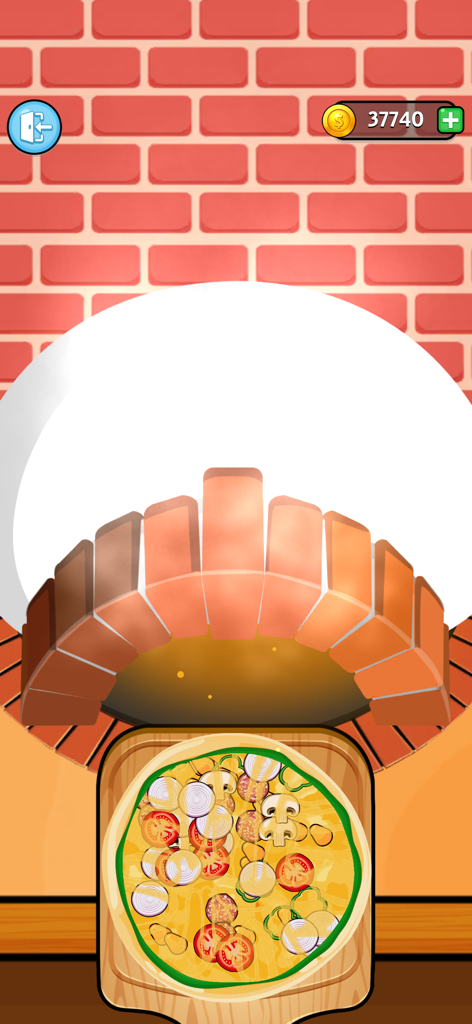 Preparing a custom pizza with vegetable toppings to bake in a brick oven