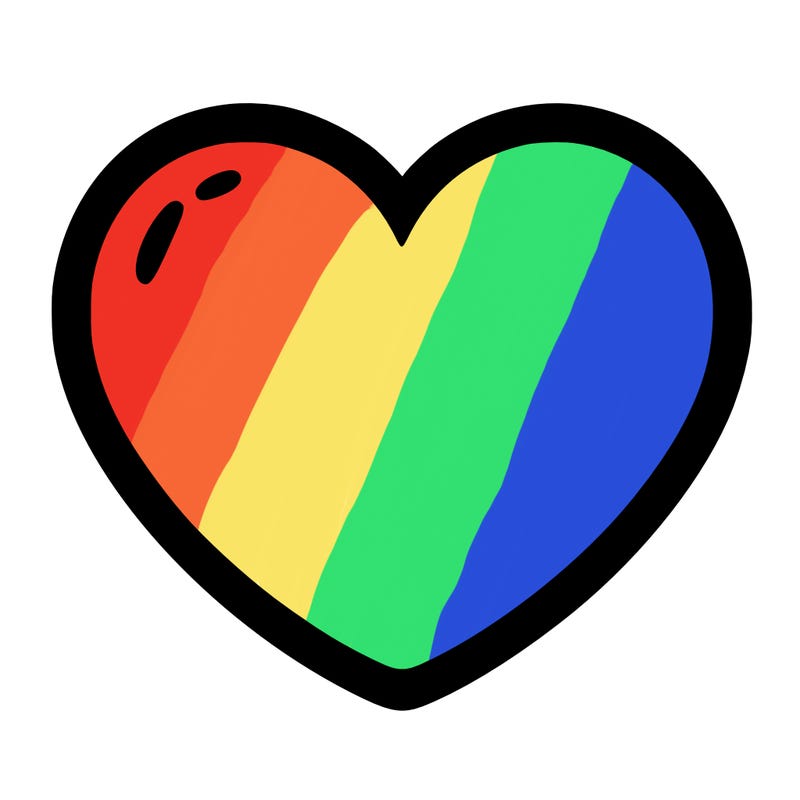 a blank heart