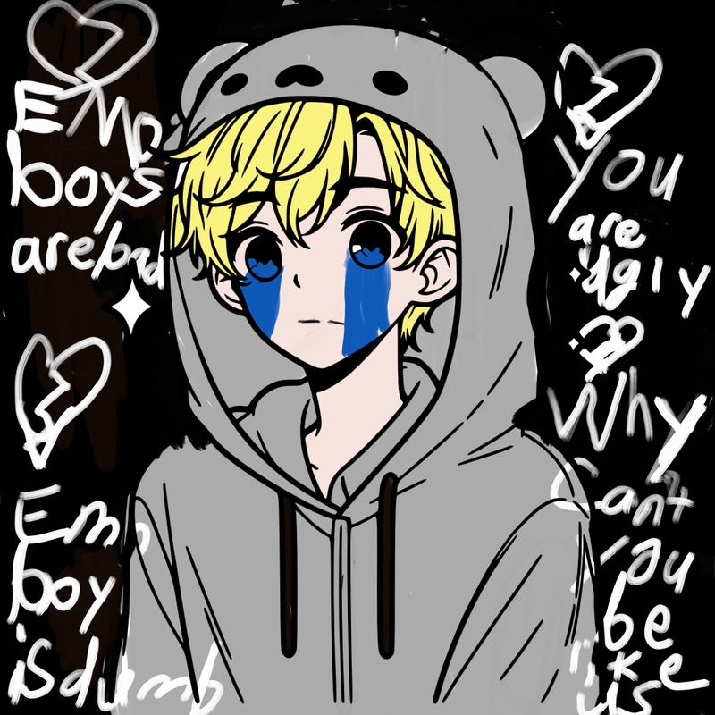 a 17 year old boy in a cute animal hoodie