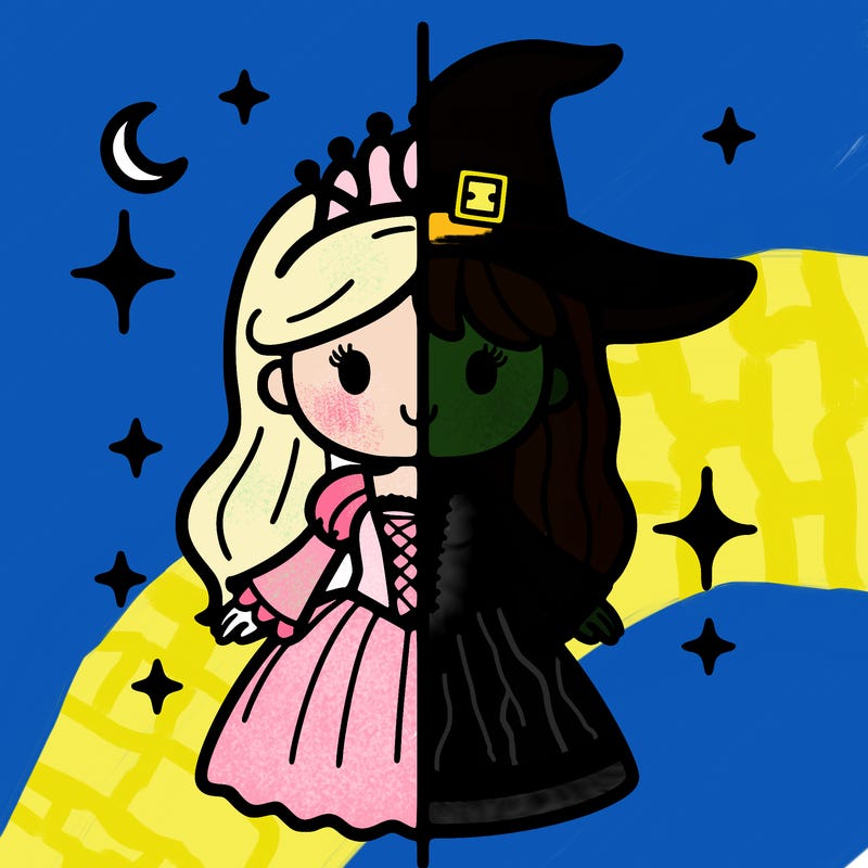 split princess and witch