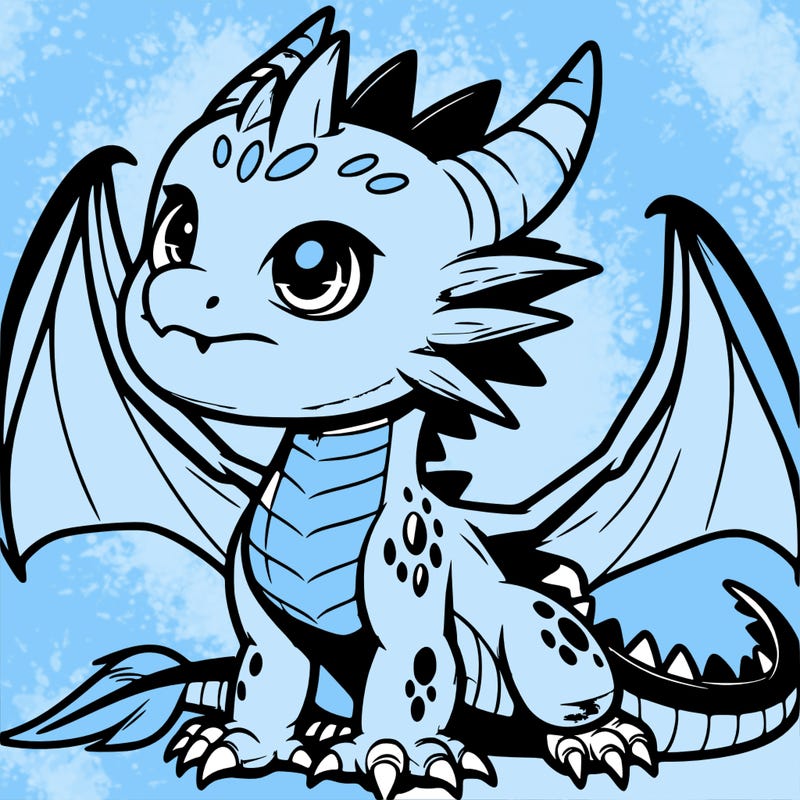 fierce baby night dragon