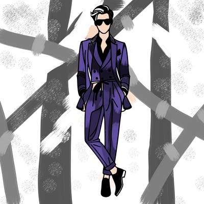 fashion guy with beautiful clothes