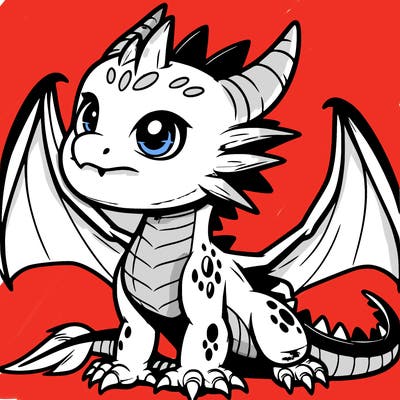 fierce baby night dragon